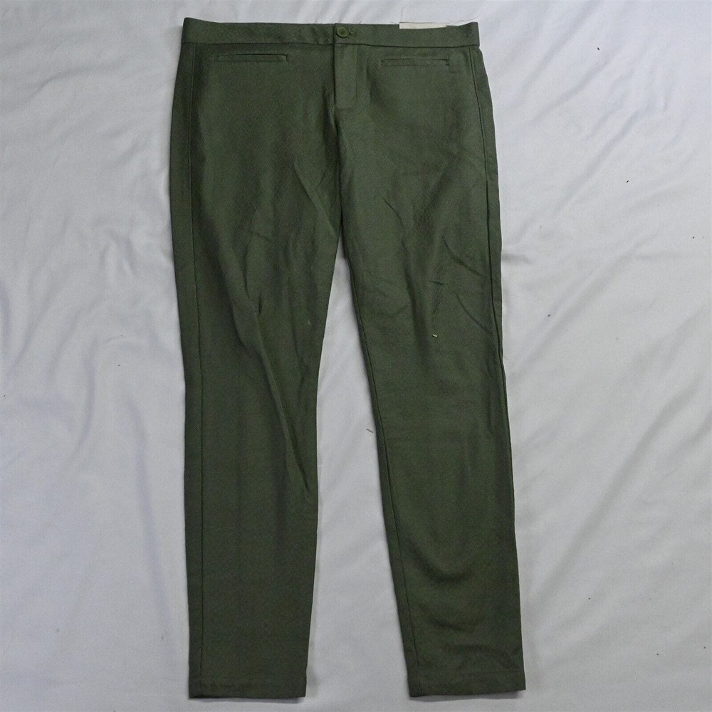 NEW Gap 4‎ Green Snakeskin Pattern Super Skinny Dress Pants